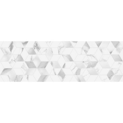 White Soul Rectified Mix Mosaic Decor 295mm x 900mm Ceramic Wall Tiles (Pack of 6 w/ Coverage of 1.59m2)