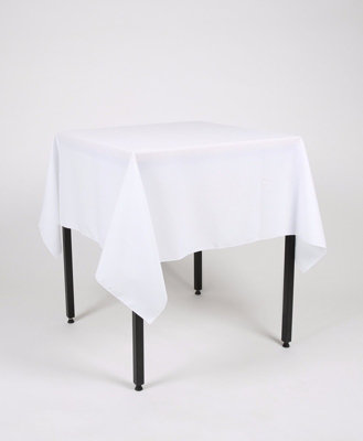 White Square Tablecloth 121cm x 121cm  (48" x 48")