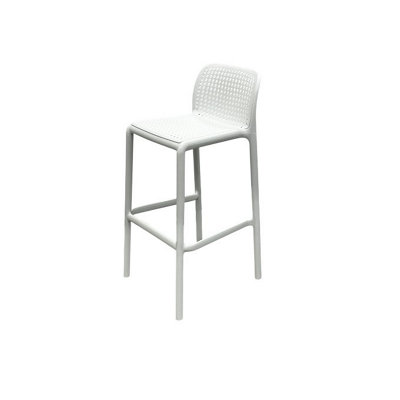 White Stacking Kitchen Bar Stools BE Furniture
