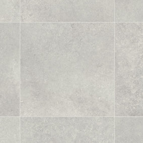 White Stone Effect Anti-Slip Vinyl Flooring For DiningRoom LivingRoom Hallways And Kitchen Use-1m X 2m (2m²)