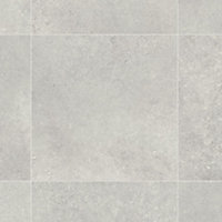 White Stone Effect Anti-Slip Vinyl Flooring For DiningRoom LivingRoom Hallways And Kitchen Use-2m X 2m (4m²)