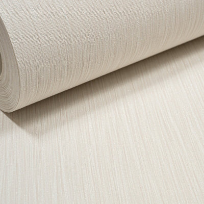 White Stripe Glitter Wallpaper Shimmer Textured Vinyl Free Match Bedroom Lounge