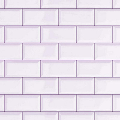 White Subway Tile Tile Brick 3D Effect Wallpaper DCFix Bathroom