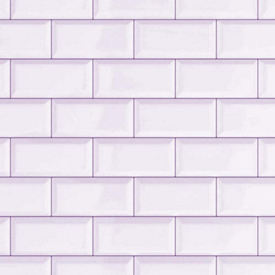 White Subway Tile Tile Brick 3D Effect Wallpaper D-C-Fix Bathroom Kitchen Vinyl