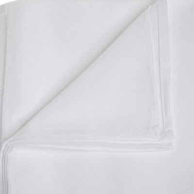 White Tablecloth Premium Quality Fabric Durable Table Cover