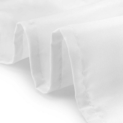 White Tablecloth Premium Quality Fabric Durable Table Cover