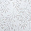 White Textured Floral Wallpaper Beige Gold Metallic Leaves Non-Woven Vinyl