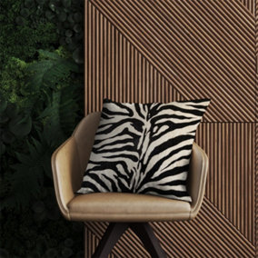 White Tiger Print Outdoor Cushion 60cm x 60cm