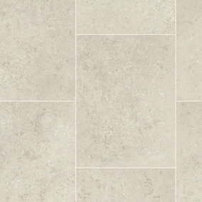 White Tile Effect  Anti-Slip Vinyl Flooring For DiningRoom LivngRoom Hallways And Kitchen Use-9m X 4m (36m²)