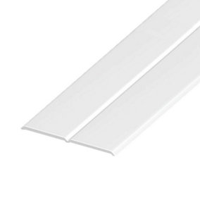 White UPVC Plastic Flexible Angle Trim 25mm x 25mm x 5 Metre Length