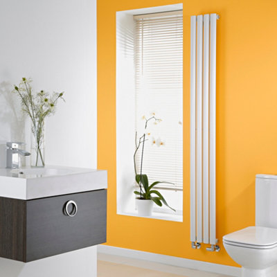 White Vertical Single Panel Radiator 1780mm x 236mm