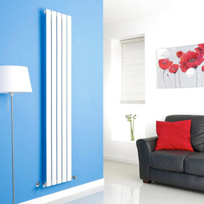 White Vertical Single Panel Radiator 1780mm x 350mm