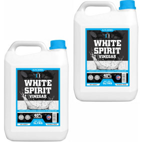 White Vinegar Cleaning 10 Litres HIGH STRENGTH 40% - All Natural Multi-Surface & Multi-Purpose Cleaner, Limescale