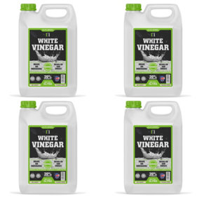White Vinegar Cleaning 20 Litres HIGH STRENGTH 20% - All Natural Multi-Surface & Multi-Purpose Cleaner, Limescale