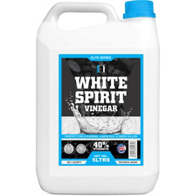White Vinegar Cleaning 5 Litres HIGH STRENGTH 40% - All Natural Multi-Surface & Multi-Purpose Cleaner, Limescale