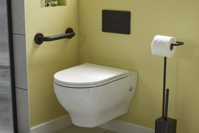 Comfort height toilet guide at B&Q