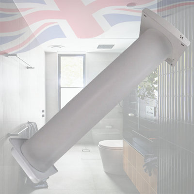 White Wall Vent Kit with STYL Timer Extractor Fan - Complete Through ...