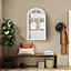 White Window Style Mirror - Living Room Decor Hallway Home Panel Wall Glass 70Cm