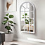 White Window Style Mirror - Living Room Decor Hallway Home Panel Wall Glass 70Cm