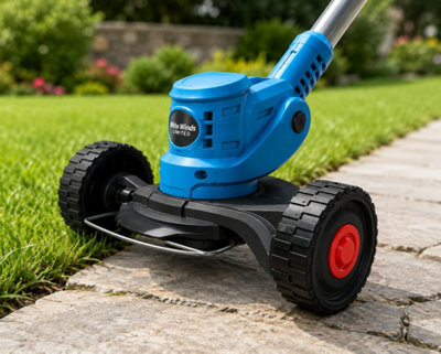 White Winds Limited 21V Cordless Grass Trimmer, Wheeled Lawn Edger with ...