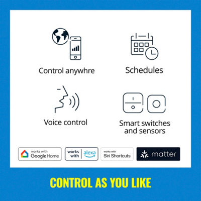 White WiZ Colour Imageo Smart Connected WiFi Ceiling Light Spot Fixture, Single White Spot with App Control