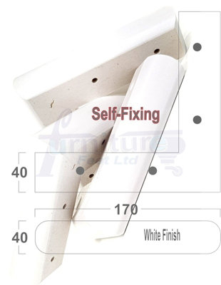 White Wood Corner Feet 45mm High Replacement Furniture Sofa Legs Self Fixing  Chairs Cabinets Beds Etc PKC321