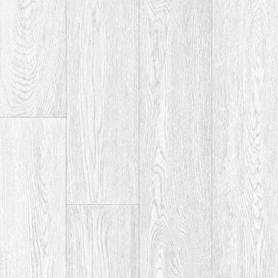 White Wood Effect Anti-Slip Vinyl Flooring For LivingRoom - 3