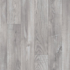 White Wood Effect  Anti-Slip Vinyl Sheet For DiningRoom Hallways Conservatory And Kitchen Use-5m X 2m (10m²)