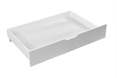 White Wooden Sliding Storage Drawers