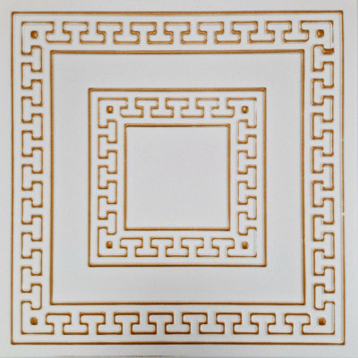 White5 (White&Gold): Decorative Ceiling and Wall Panels 2m2 (21.52 sqft)