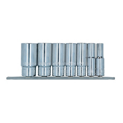 Whitworth Sockets 3/8in drive Double Deep BSF BSW 7pc 1/8in WW - 1/2in WW