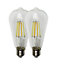 Wi-Fi E27 ST64 6.5 Watts LED Smart Bulb, CCT 2700K-6500K, Dimmable, Pack of 2