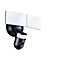 Wi-Fi Outdoor Security Kit with IP Camera and twin LED Floodlight, 2 way audio, White
