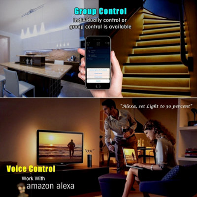 Wi-Fi RGB LED Strip Smart Controller APP and Voice Control