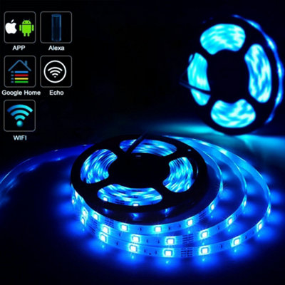 Wi-Fi RGB LED Strip Smart Controller APP and Voice Control