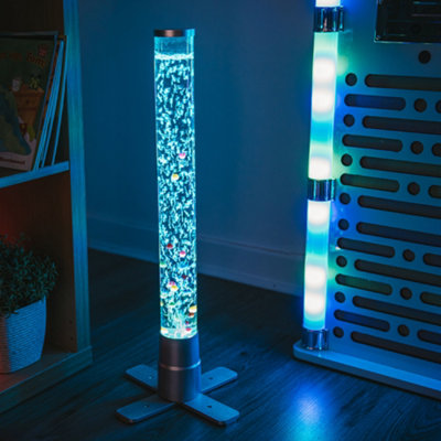 WICKED GIZMOS 60cm LED Bubble Lamp - Freestanding Colour Changing  Light
