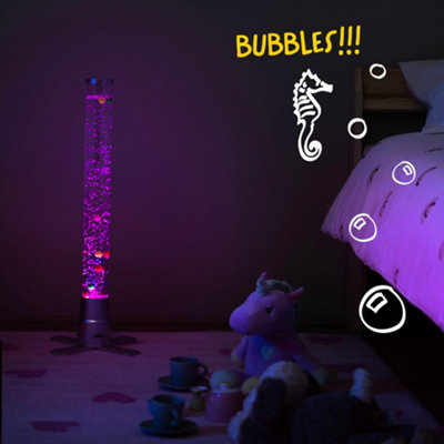 WICKED GIZMOS 60cm LED Bubble Lamp - Freestanding Colour Changing  Light