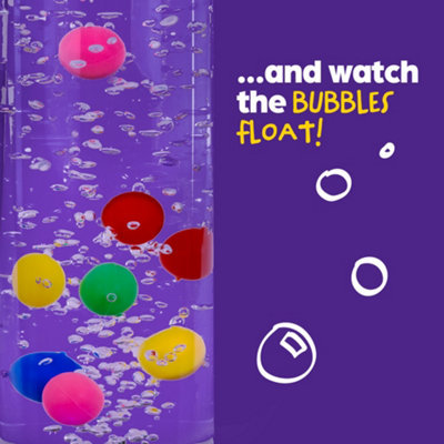 WICKED GIZMOS 60cm LED Bubble Lamp - Freestanding Colour Changing  Light