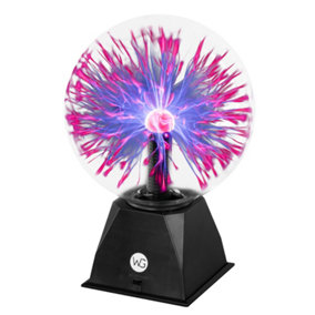 WICKED GIZMOS 8" Plasma Ball Globe Light Glowing Table Lamp Sound Touch Activated Disco Party