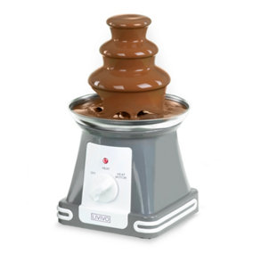 WICKED GIZMOS Belgian Chocolate Fountain - Electric Fondue Machine, Stainless Steel, Adjustable Setting & Energy Efficient - Grey
