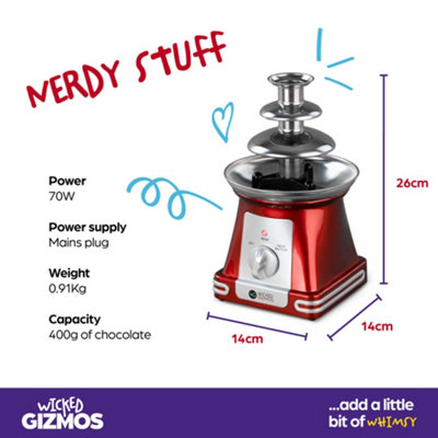 WICKED GIZMOS Belgian Chocolate Fountain - Electric Fondue