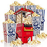 WICKED GIZMOS Fat-Free Retro 30s Style Popcorn Maker - Home-Made Healthy & Oil Free Snacks for Kids & Movie Nights - 6 Bonus Boxes