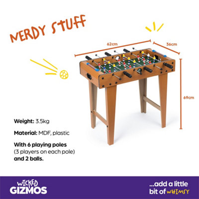 WICKED GIZMOS Freestanding Air Hockey Table - Portable Fun for All Ages