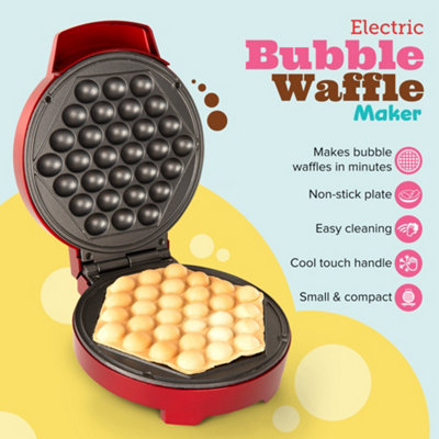 Bubble Mini Waffle Maker - Make Breakfast Special w/Tiny Hong Kong