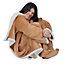 WICKED GIZMOS Oversized Wearable Blanket Hoodie - Comfy Snuggle Hoodie, Fluffy Fleece Adult Hooded Blanket for Men & Women