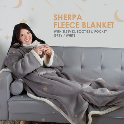 Amazon Wearable Fleece Blanket For Adults Bedsure Cozy Sherpa