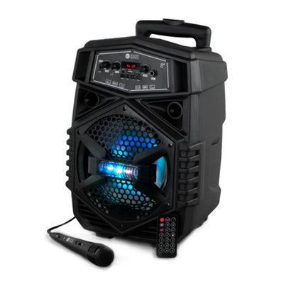 Bluetooth karaoke speaker with hot sale lights