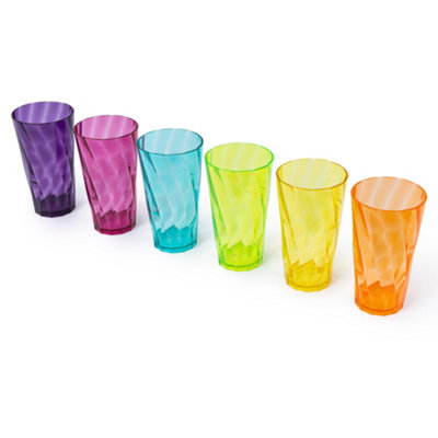 WICKED GIZMOs Rainbow Plastic Tumblers