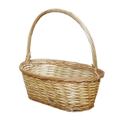 Wicker Hamper Basket with Handle