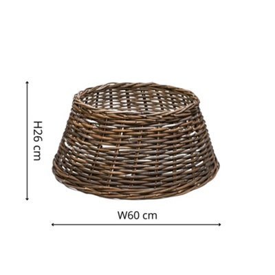 Wicker Round Tree Skirt Round Natural H26cm W60cm Price Comparisons | Compare The Build